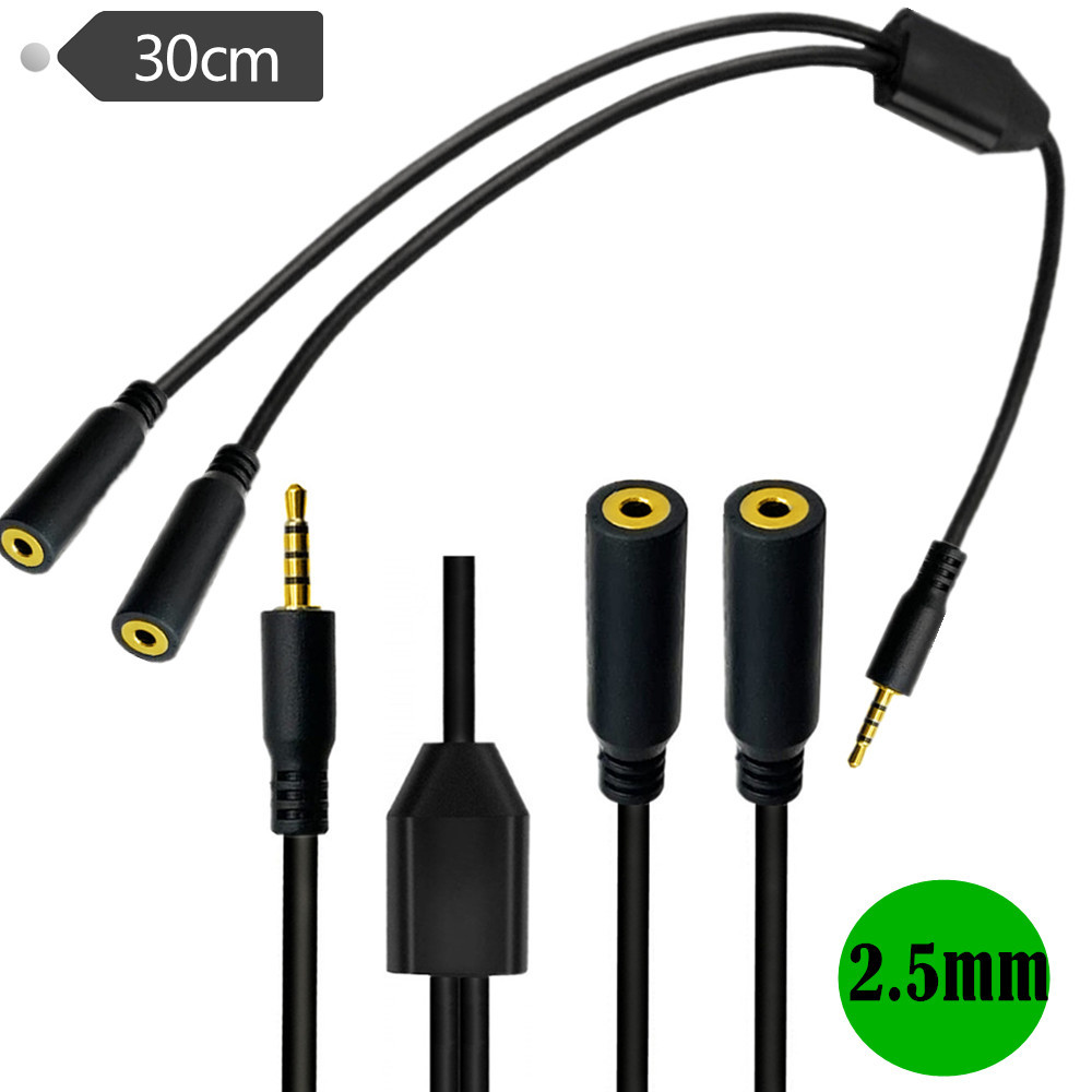 금도금 4극 2.5mm 남성-듀얼 2.5mm 여성 Y  - Audio Music Logo 리뷰 및 가격