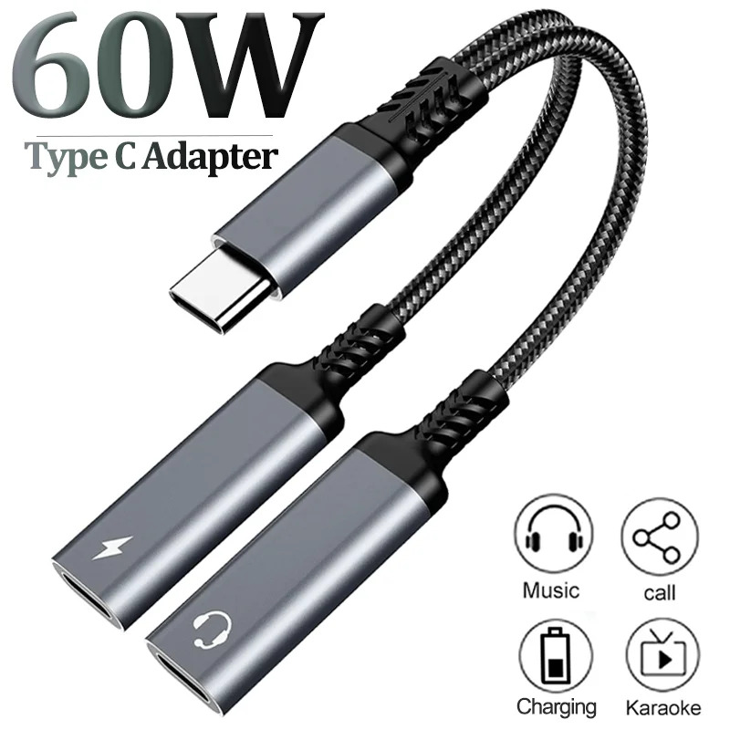 OTG 2 in 1 USB C 스플리터 듀얼 타입 US - Audio Music Splitter 리뷰 및 가격