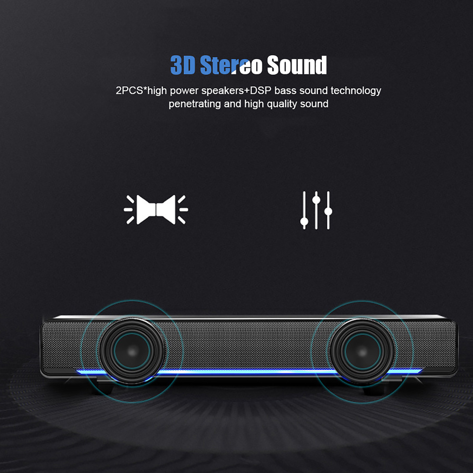휴대용 사운드 바 USB 유선 스테레오 사운드 바 음악 - Audio Music Player Pc 리뷰 및 가격