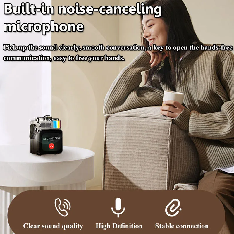 스마트 터치 스크린 블루투스 스피커 미니 휴대용 오디오 - Audio Music Player App 리뷰 및 가격
