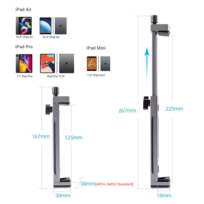 범용 알루미늄 합금 태블릿 전화 스탠드 홀더 클립 삼각 - Speaker Stand Tripod 리뷰 및 가격