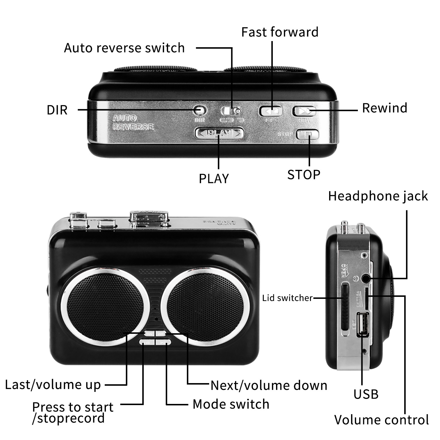 USB 카세트 플레이어 테이프를 MP3로 변환하는 음악 - Audio Music Player Pc 리뷰 및 가격