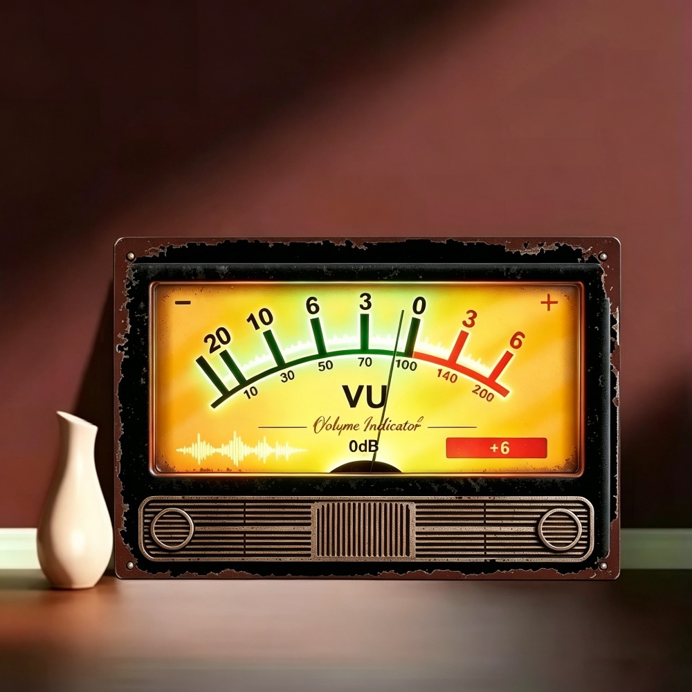 레트로 VU 볼륨 표시기 금속 로고 레트로 오디오 표시 - Audio Music Logo 리뷰 및 가격