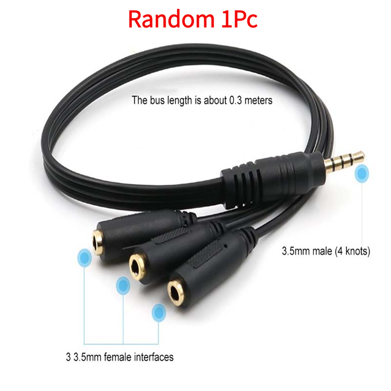 1개 3.5mm 3웨이 포트 AUX 멀티 헤드폰 이어폰 - Audio Music Splitter 리뷰 및 가격