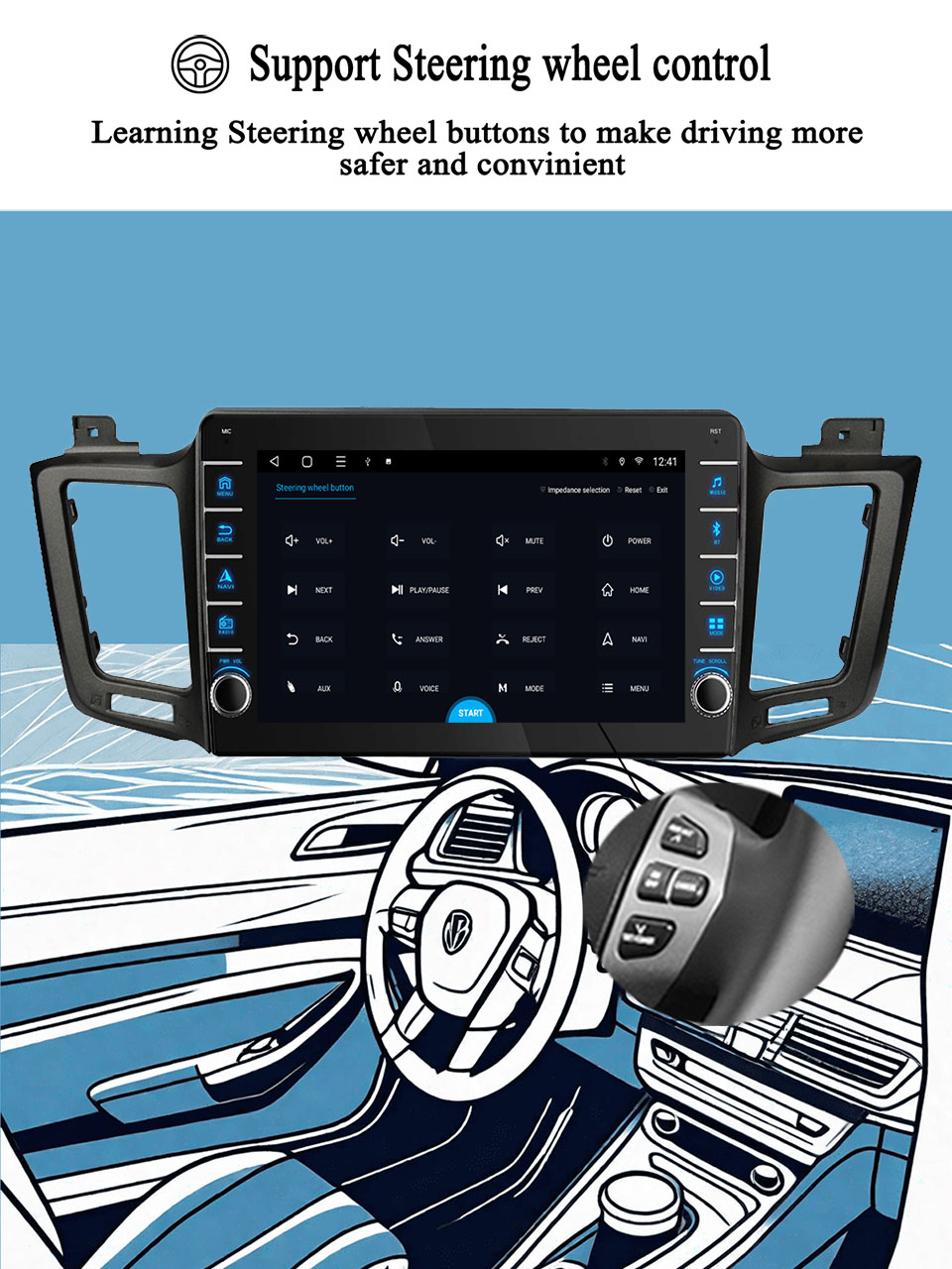 토요타 RAV4 2012-2018 자동차용 라디오 비디 - Audio Music Player Pc 리뷰 및 가격