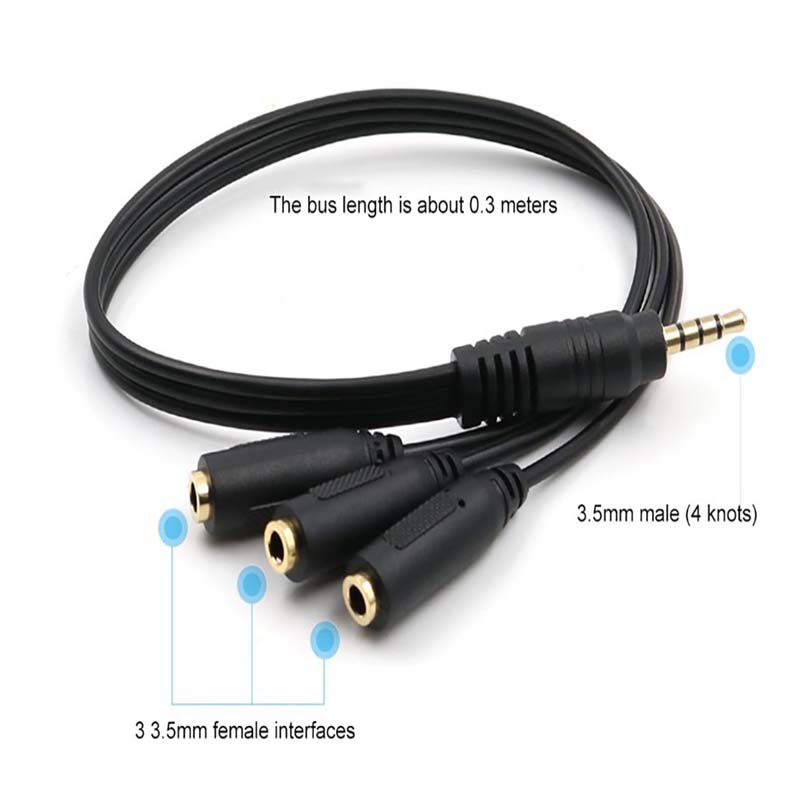 1개 3.5mm 3웨이 포트 AUX 멀티 헤드폰 이어폰 - Audio Music Splitter 리뷰 및 가격