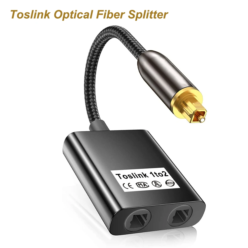 1 남성 입력 2 여성 출력 SPDIF 광학 Tosli - Audio Music Splitter 리뷰 및 가격