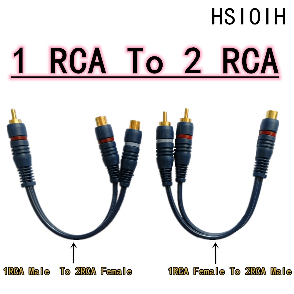 라인 쿠퍼 와이어 2 RCA 암-1 RCA 남성 분배기 - Audio Music Splitter 리뷰 및 가격