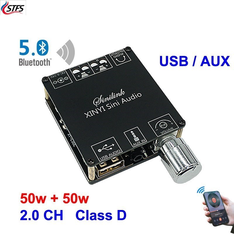 2*50W ForBluetooth 5.0전력 증폭기 클 - Audio Music Player App 리뷰 및 가격