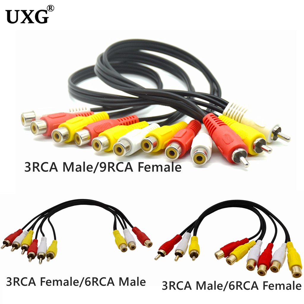3RCA to 오디오 TV DVD 비디오 AV 케이블, - Audio Music Splitter 리뷰 및 가격