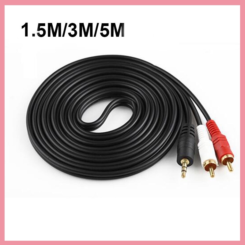 3.5mm 스테레오 남성 플러그 - 2 RCA 잭 오디 - Audio Music Player Pc 리뷰 및 가격