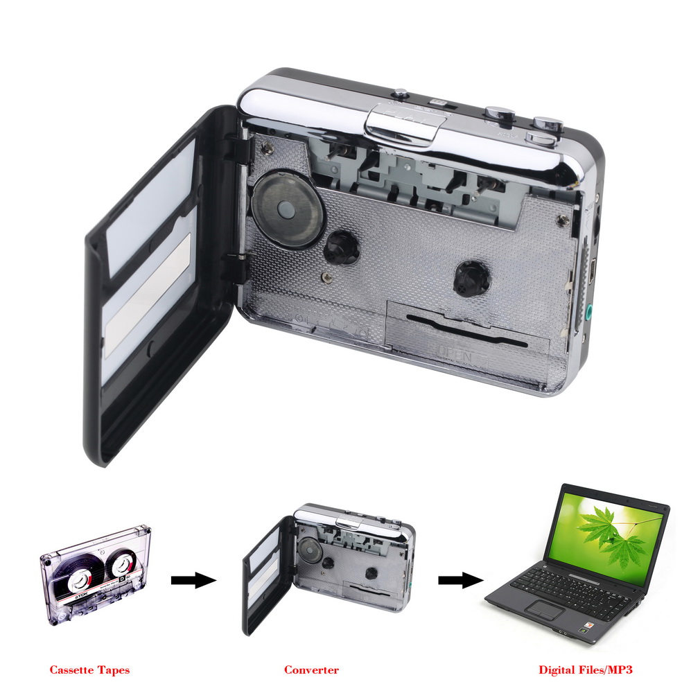 테이프를 PC로 전송하는 슈퍼 USB 카세트-MP3 변 - Audio Music Player Pc 리뷰 및 가격