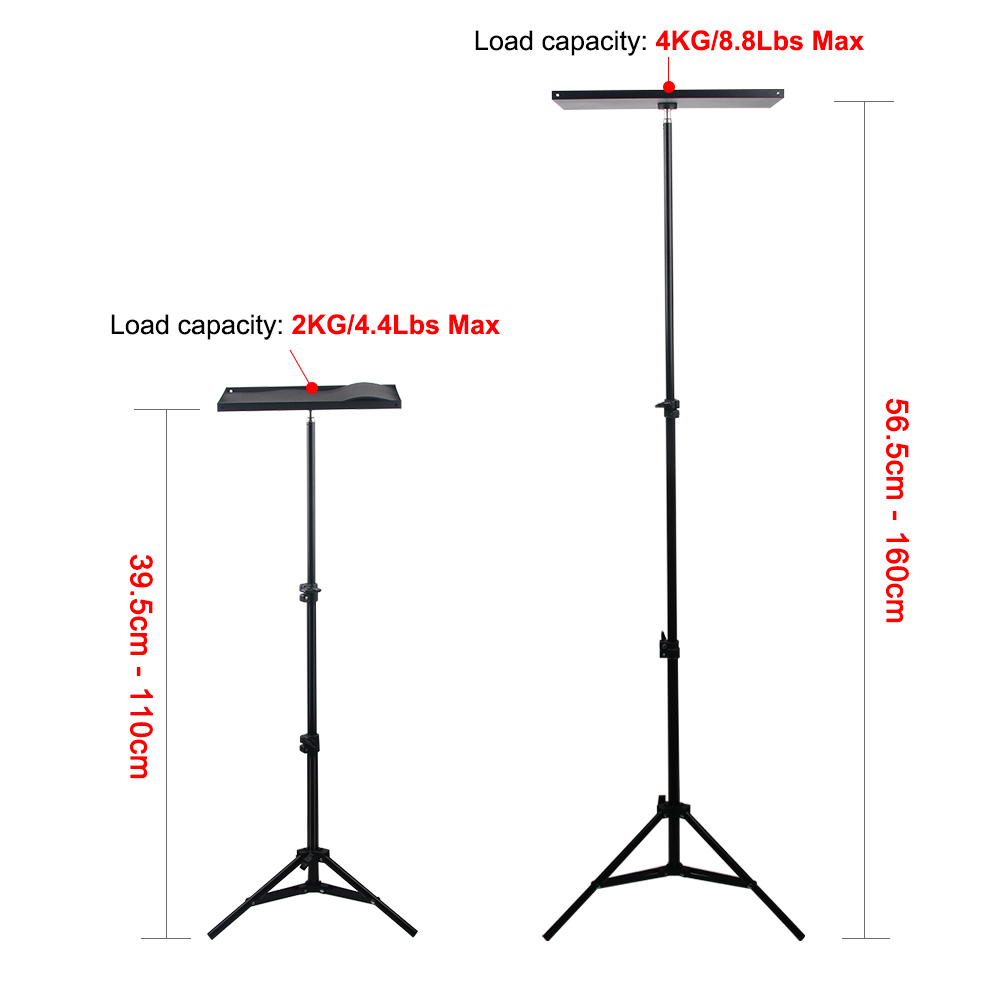 110cm 160cm 조정 가능한 범용 휴대용 프로젝터 - Speaker Stand Tripod 리뷰 및 가격