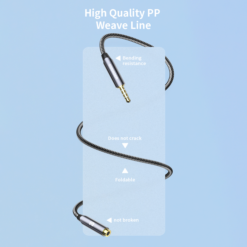 ESSAGER 헤드폰 익스텐션 케이블 잭, 3.5mm  - Audio Music Splitter 리뷰 및 가격